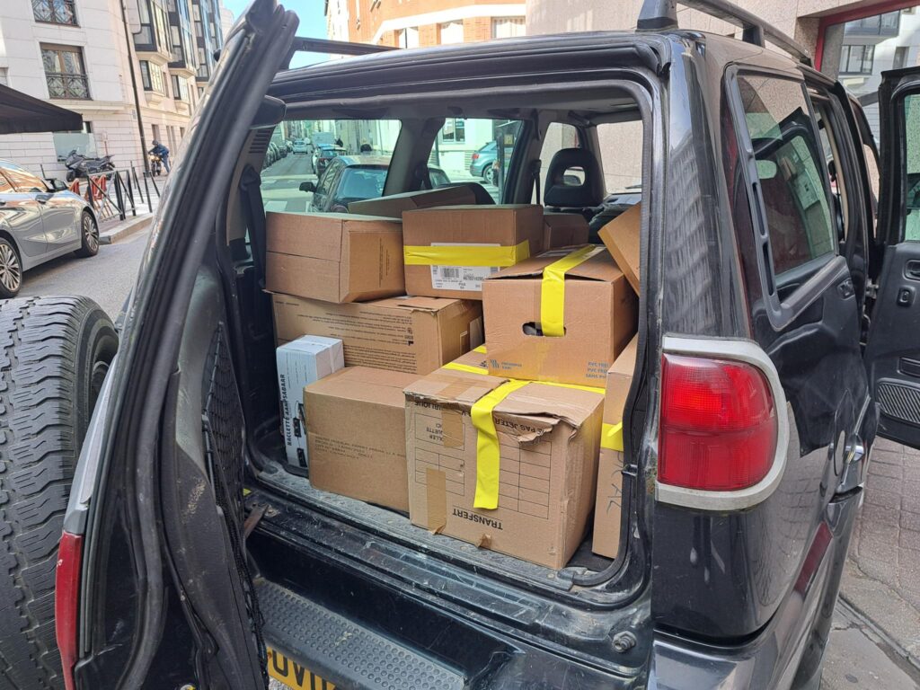 Sending humanitarian aid